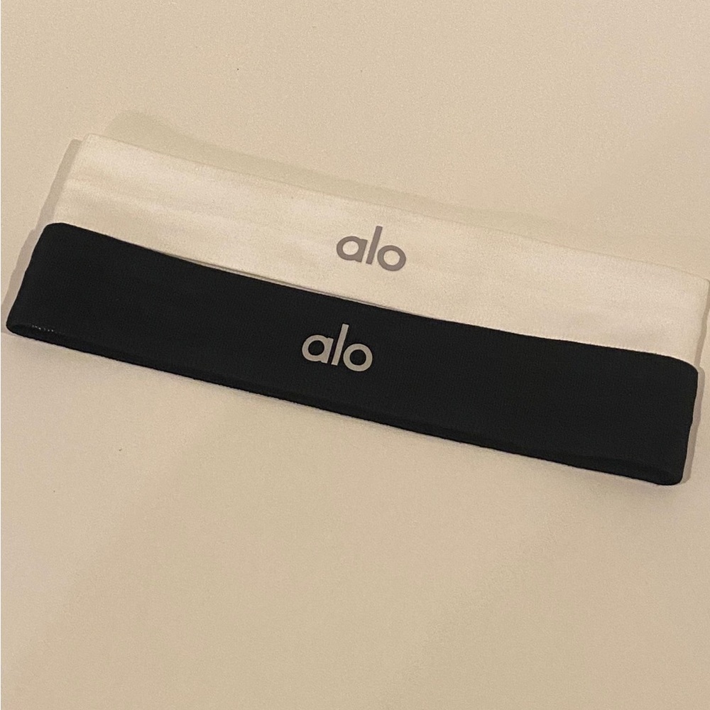 2 PCS Alo Yoga Headbands White & Black